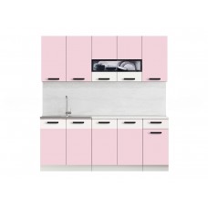 Готовый кухонный комплект РИО 2,0 м Розовый